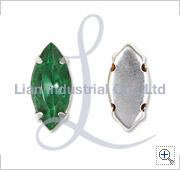 Metal Cup Base with Fancy Stone (Navettes)